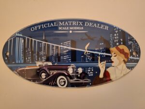 Emaille bord Matrix dealer