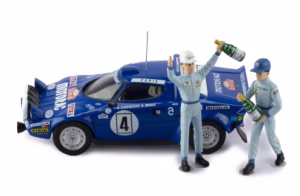 Lancia Stratos HF #4 Rally Monte Carlo 1979 Schaal + Rijders Schaal 1:43