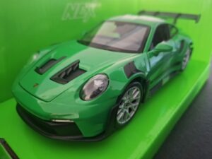 Porsche 911 GT3 RS Groen Schaal 1:24