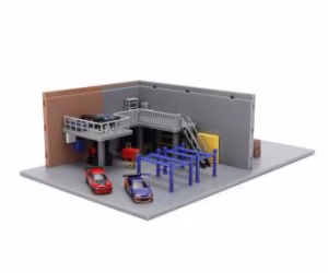 Fast & Furious Nano Han's Garage Diorama set